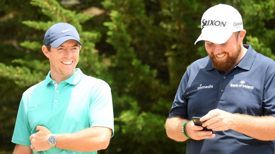 Golfers Rory McIlroy and Shane Lowry